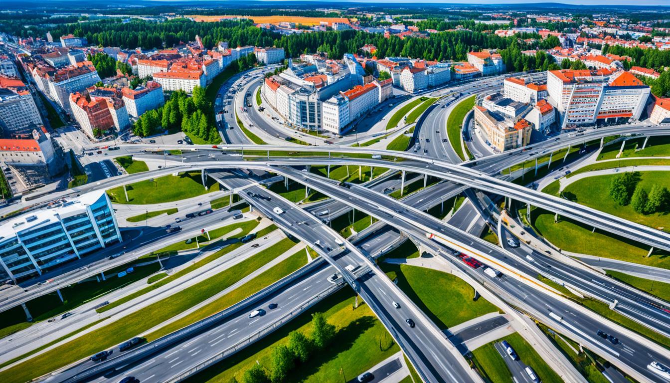 Główne trasy drogowe Kielce